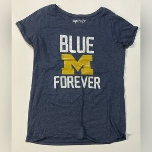 EUC Girls T University U of M Blue Forever Tee, Size XL